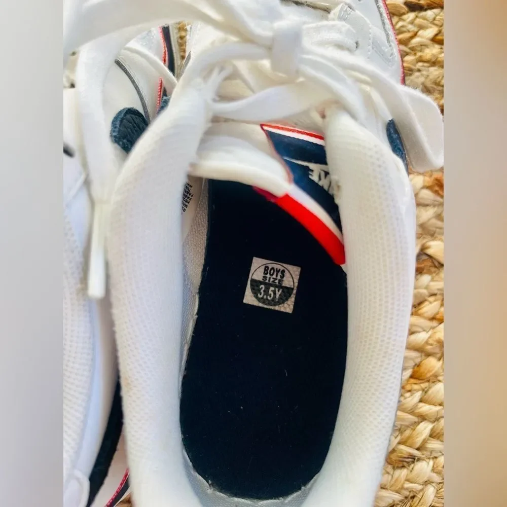Nike Air Force 1 LV8 1 GS White Concord Ribbon White Boys Size 3.5 CW0984-100